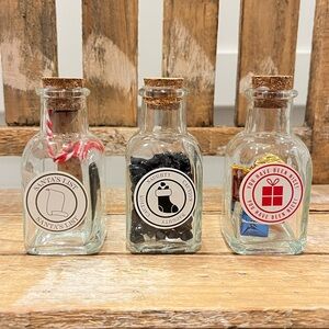 3 Target Bullseye Christmas Potion Bottles